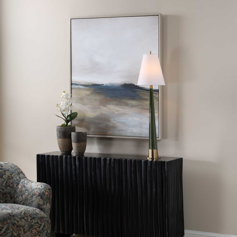 Prairie's Edge - Landscape Canvas - Blue / Gray / Green / White