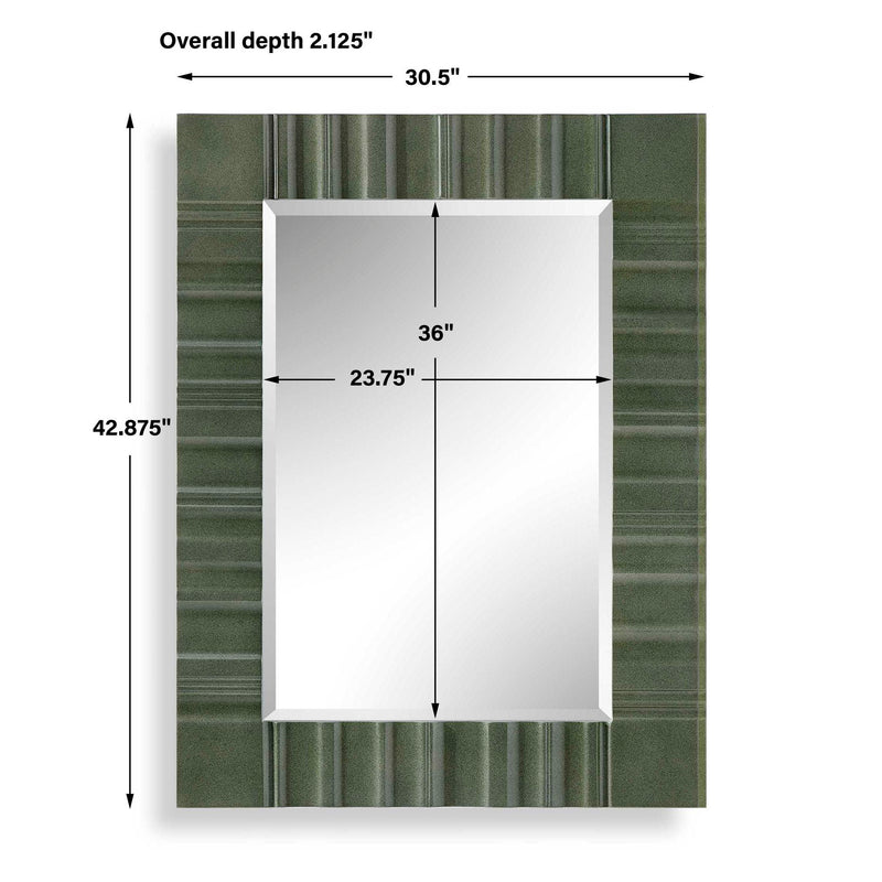 Quincey - Mirror - Olive Green