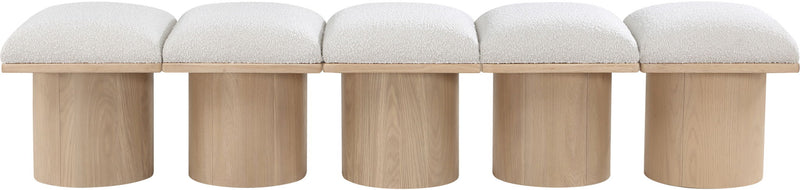 Pavilion - 5 Piece Modular Bench With Natural Base