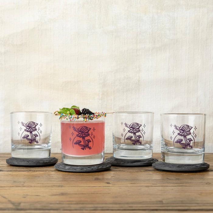 Rocks Glasses | Mushroom Glass | Whiskey Glass | Glassware