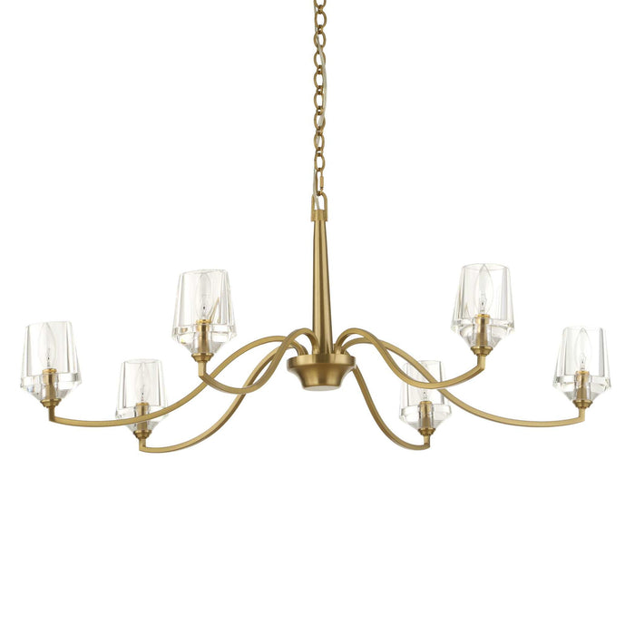 Barcelona - 6 Light Brass Chandelier - Gold