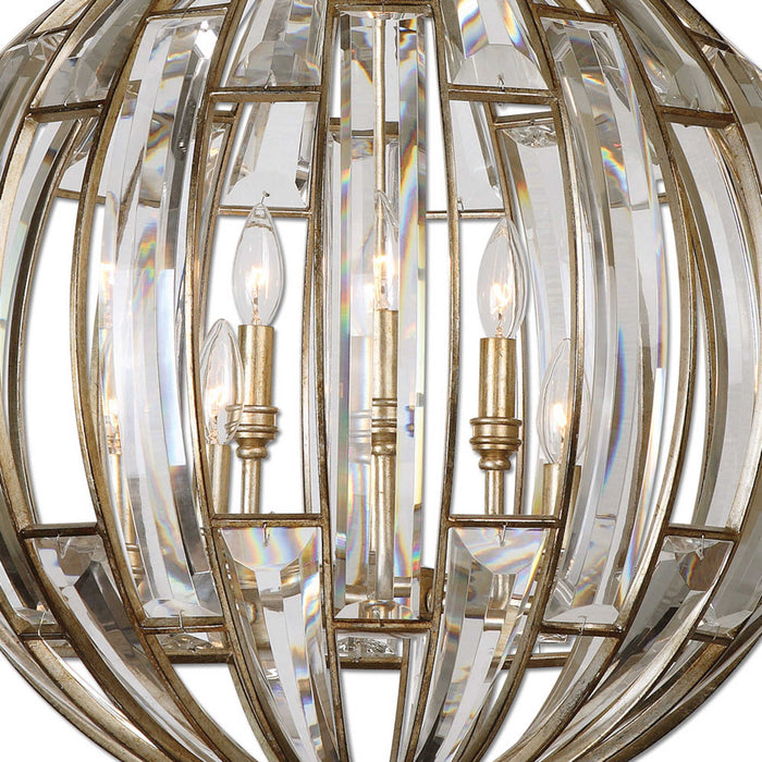 Vicentina - 6 Light Sphere Pendant - Gold