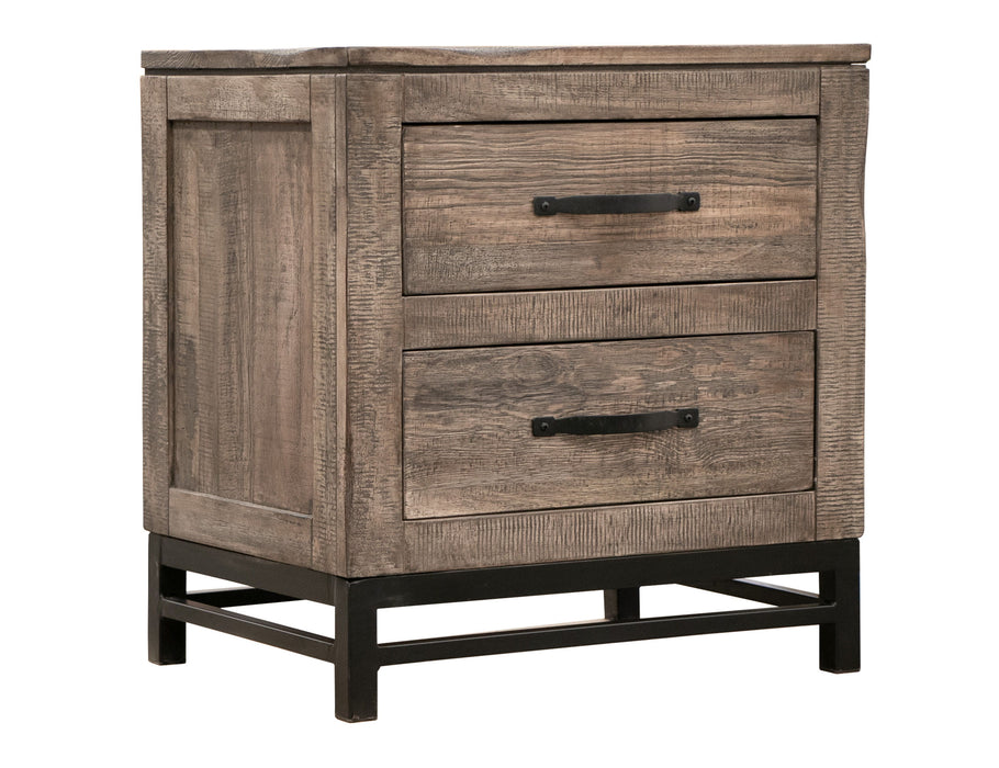 Blacksmith - Nightstand - Truffle Brown / Oil Black