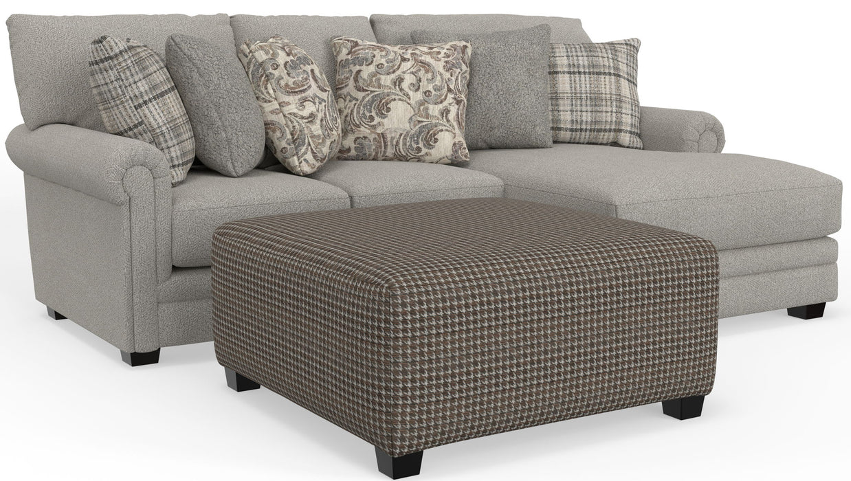 Livingston - Sectional With Comfort Coil Seating, 40" Cocktail Ottoman And Accent Pillows Included