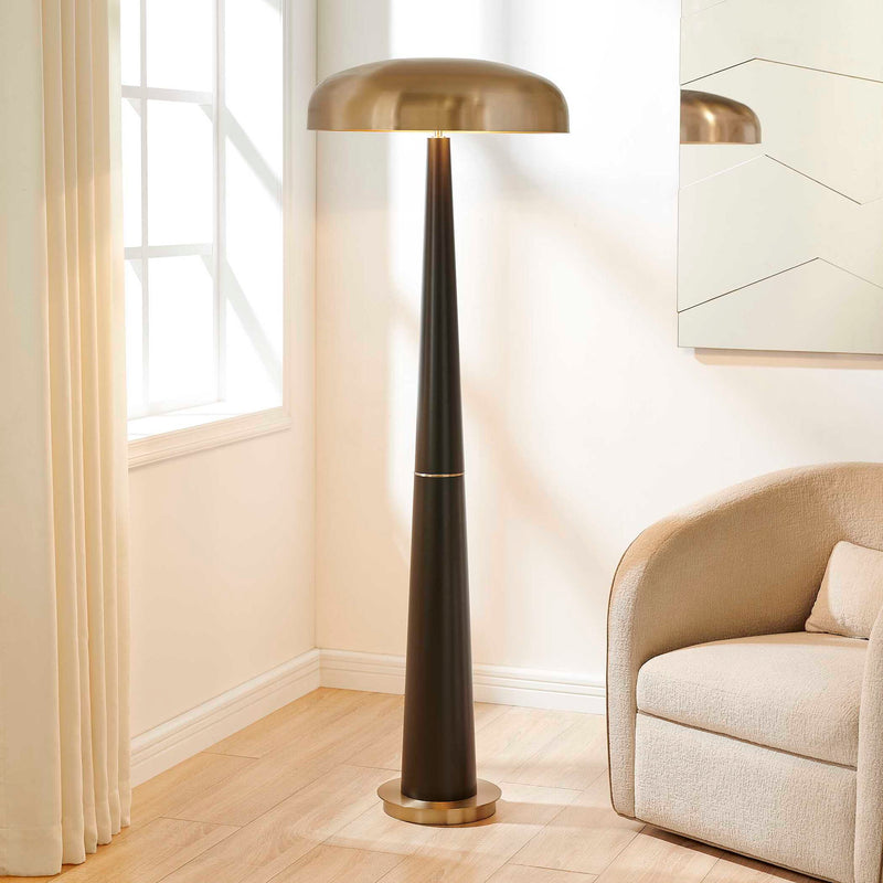 Davis - Floor Lamp - Black,Brass,Gold