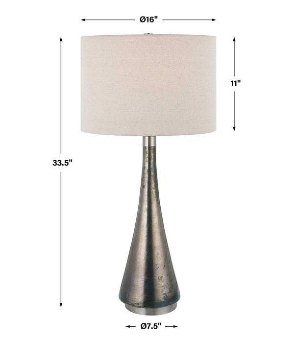 Contour - Metallic Glass Table Lamp - Dark Gray