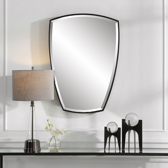 Crest - Curved Iron Mirror