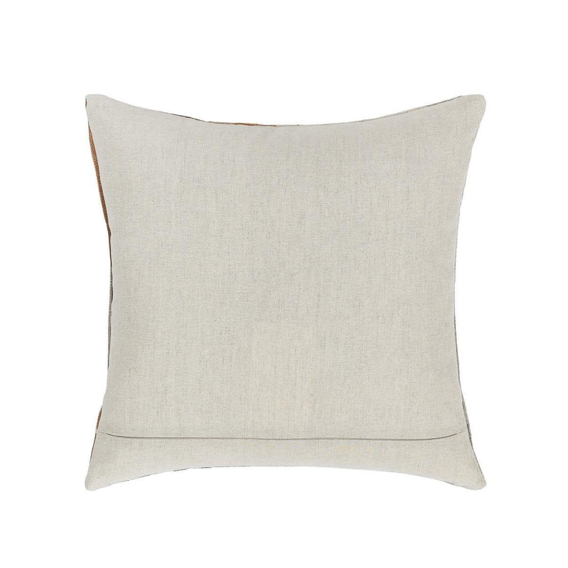 Meru - 20" x 20" Hide Pillow - Tan Multi