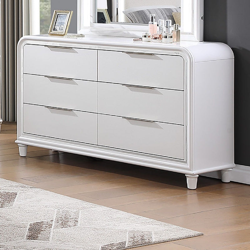 Dresser 6 Drawers - White