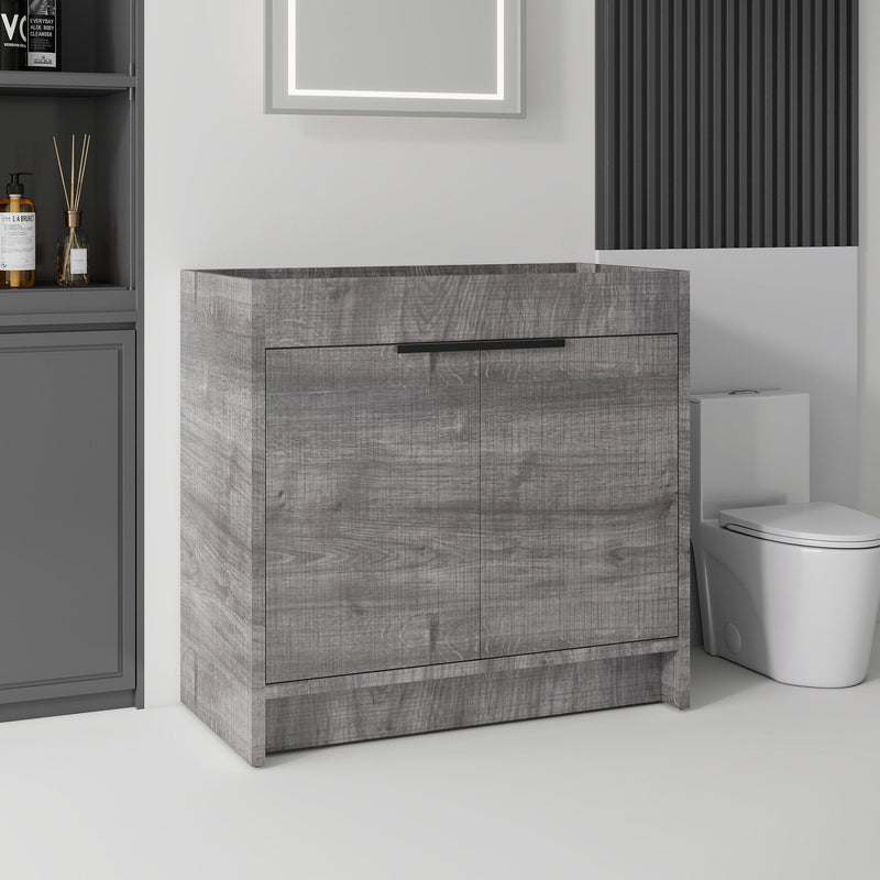 Freestanding Bathroom Vanity Cabinet With Soft Close Doors, Cabinet Only