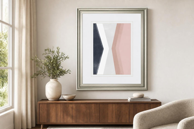 34x40 Casual Angle II By June Erica Vess - Pink