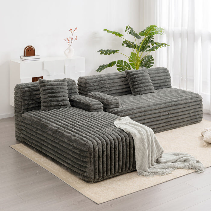 Cloud Sectional Sofa Upholstered Couch Free Combined Sofa