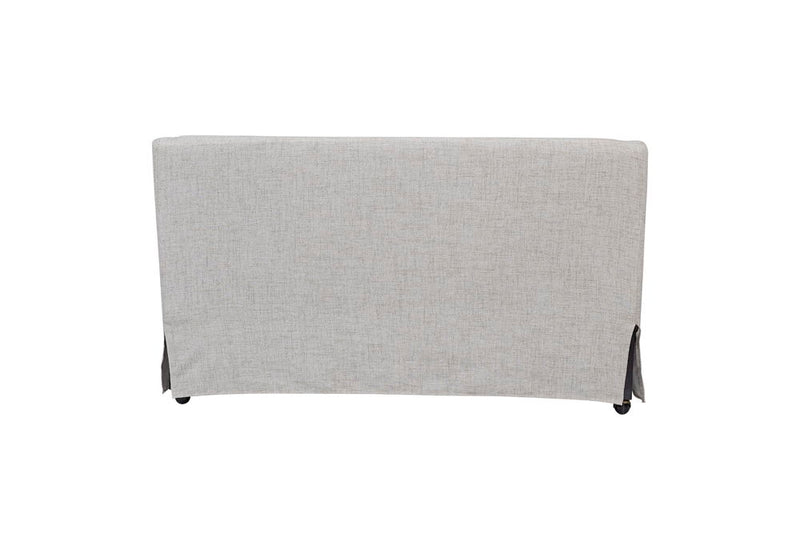 Citrus Heights - Slip Covered Settee - Sand / Pearl Silver