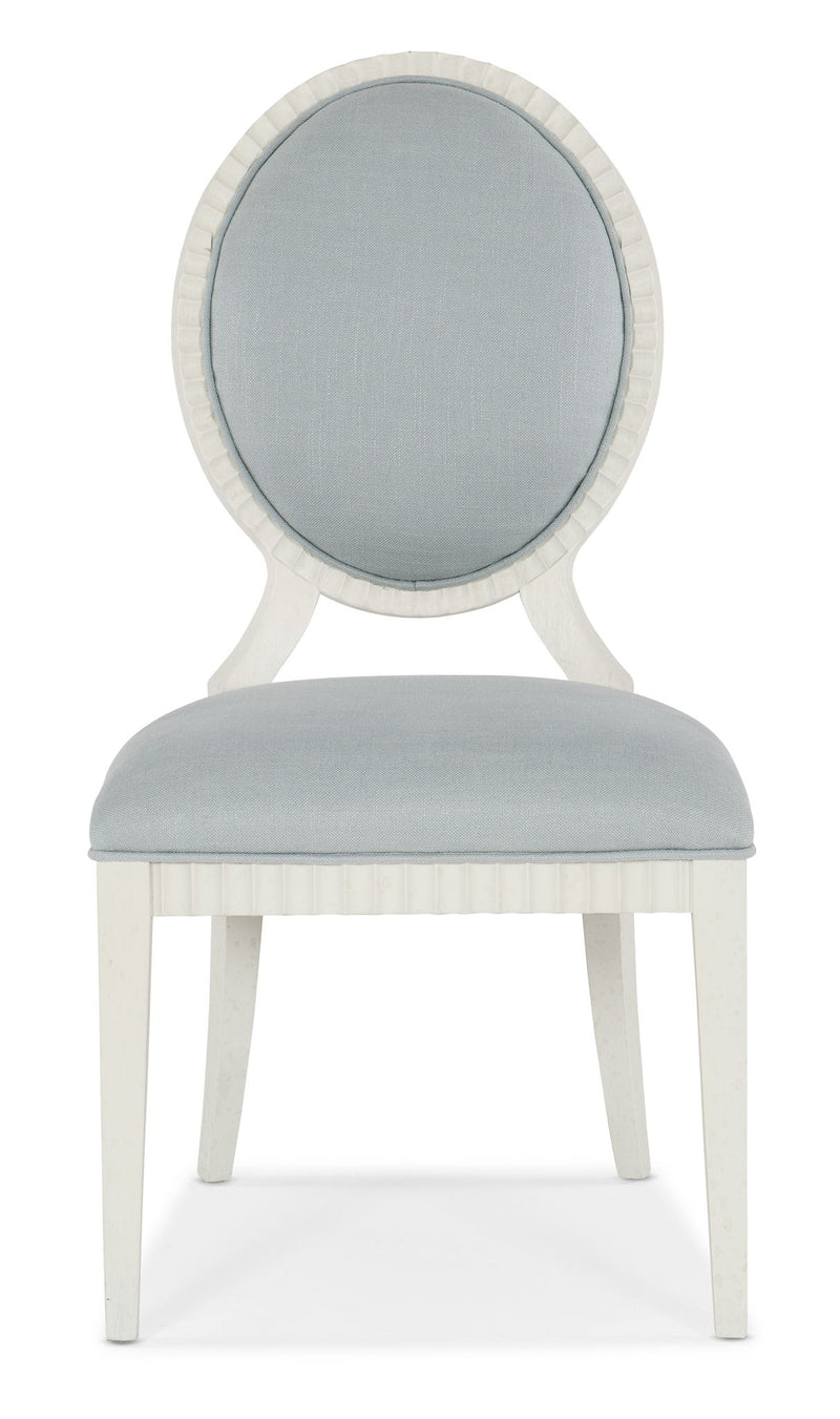 Serenity - Martinique Side Chair (Set of 2) - White / Pearl Silver