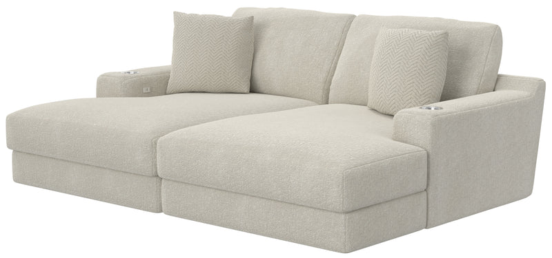 Cozy - 2 Piece Double Wide Chaise With USB Charging Ports