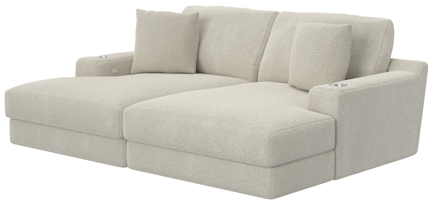 Cozy - 2 Piece Double Wide Chaise With USB Charging Ports