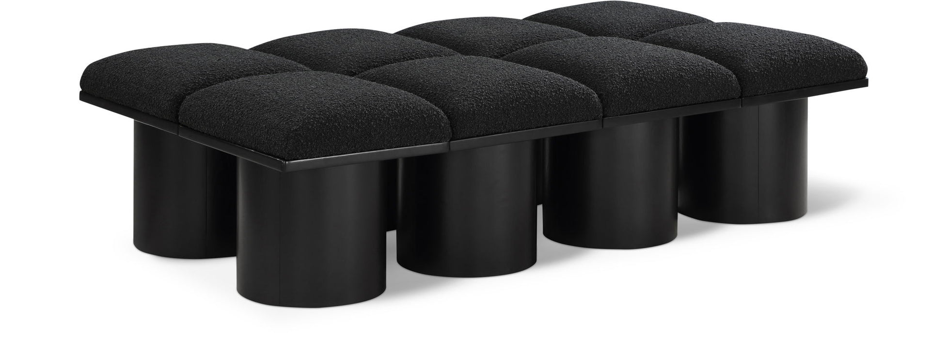 Pavilion - 8 Piece Modular Bench With Black Base