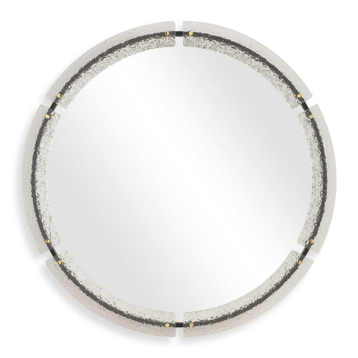 Crystalline - Round Mirror - White
