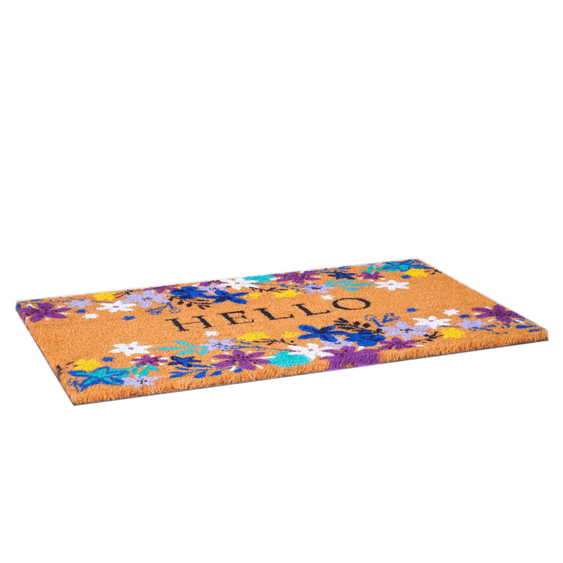 Hello Beauty Flower Doormat