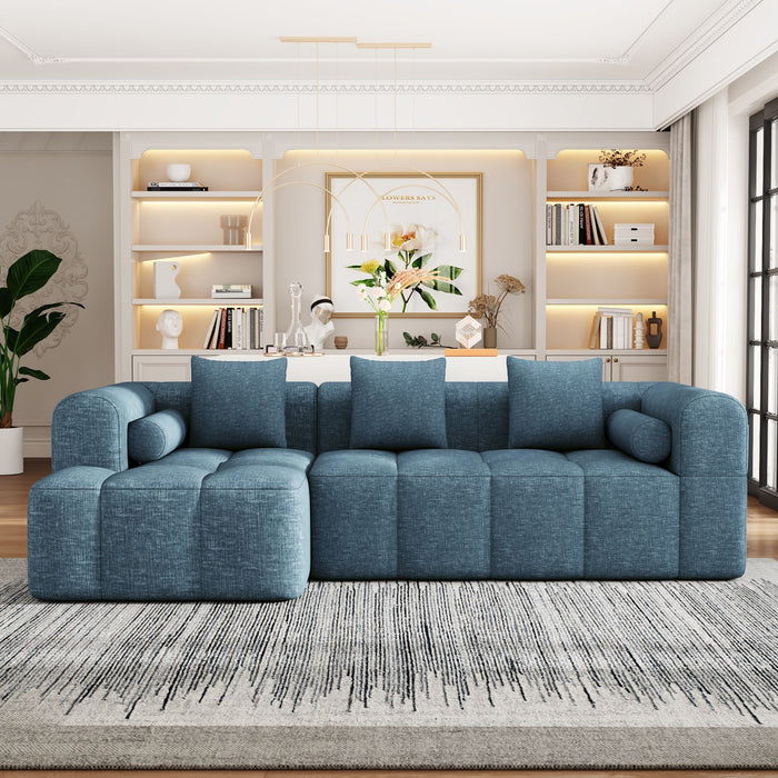 Sectional Free Combined Sofa With 2 Side Pockets
