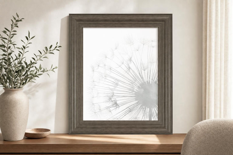 22x26 Dandelion Whisper II By Grace Popp - Silver
