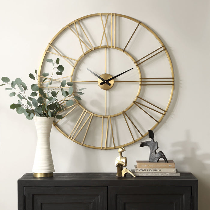 Keyann - Brass Wall Clock