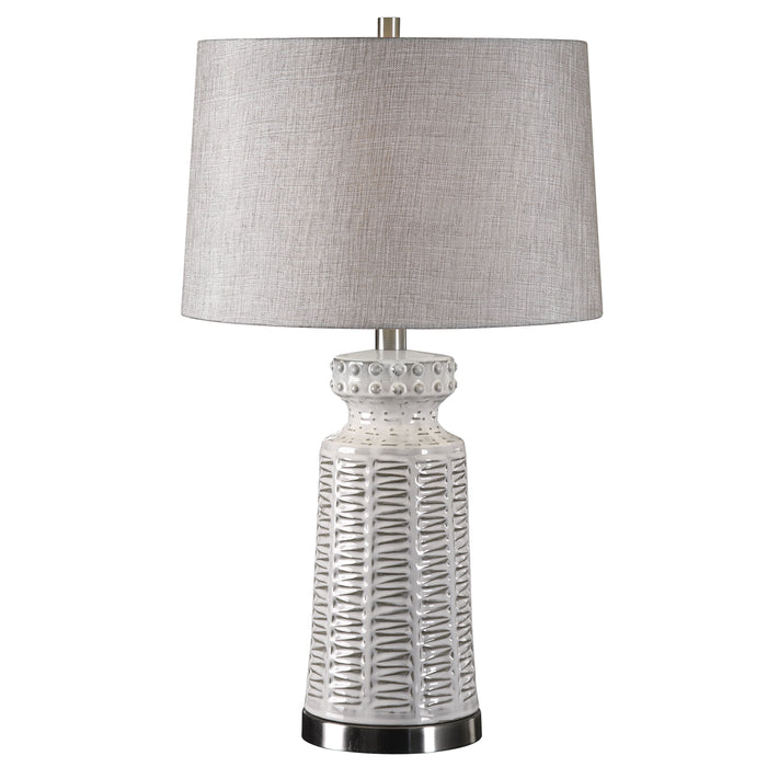 Kansa - Table Lamp - Distressed White