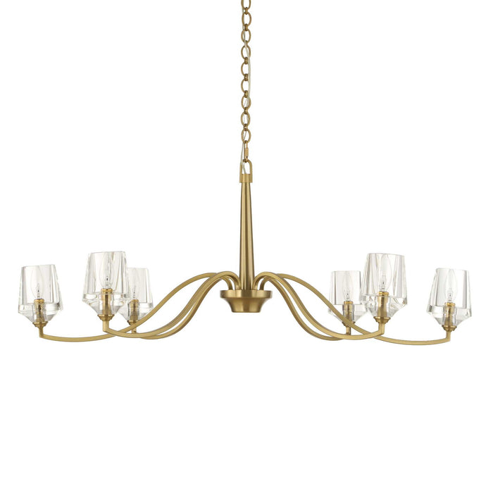 Barcelona - 6 Light Brass Chandelier - Gold