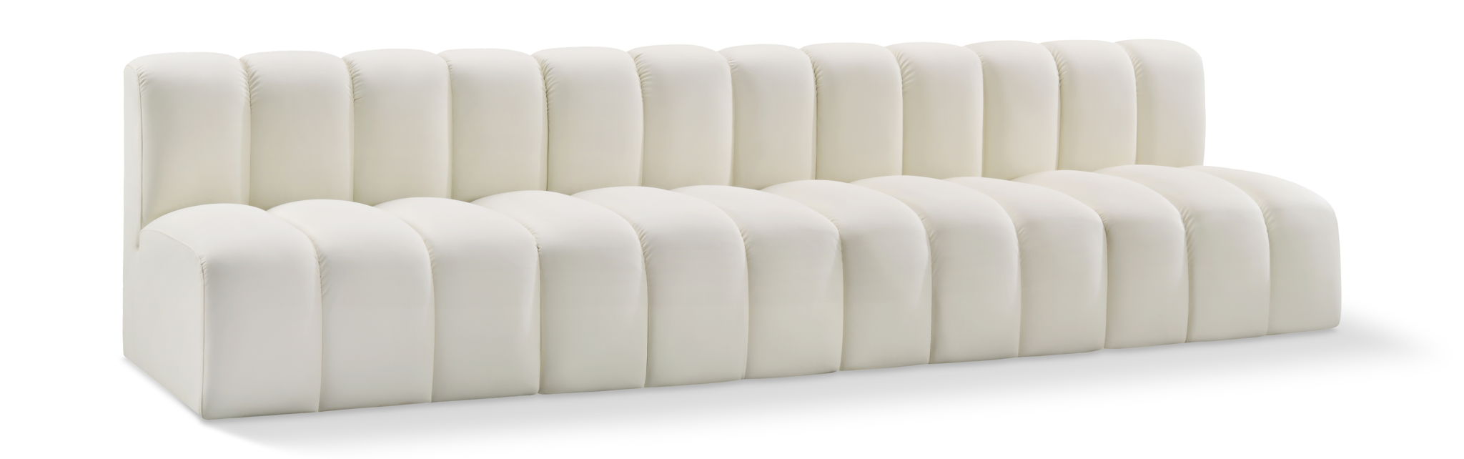 Arc - Faux Leather 4 Seats Modular Sofa