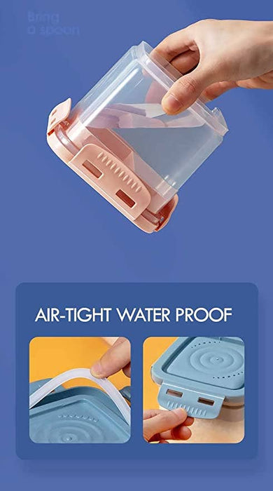 Spice Seasoning Containers with Spoon Leak Proof