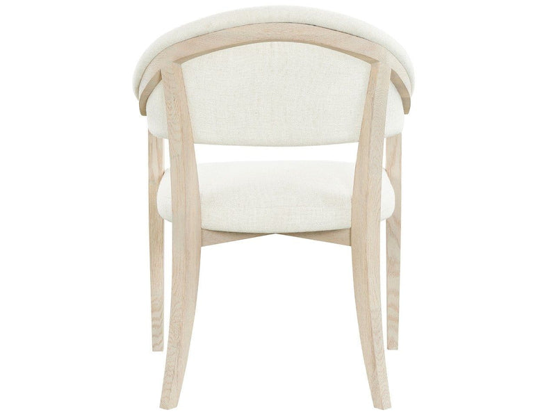 Velora - Arm Chair - White / Light Brown