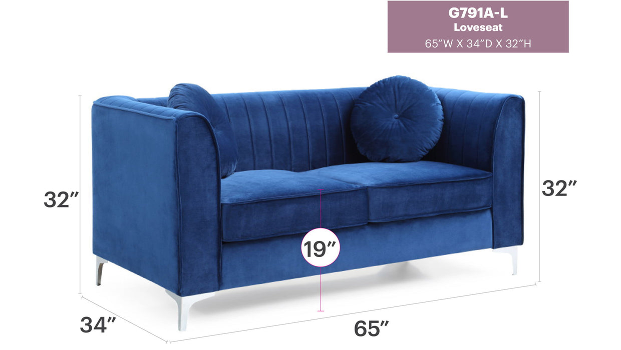 Delray - Micro Suede Loveseat