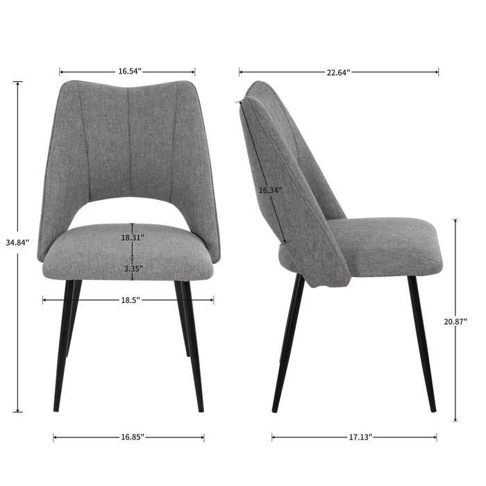 Chair With High Resilience Filling, Adjustable Feet For Kitchens (Set of 4)