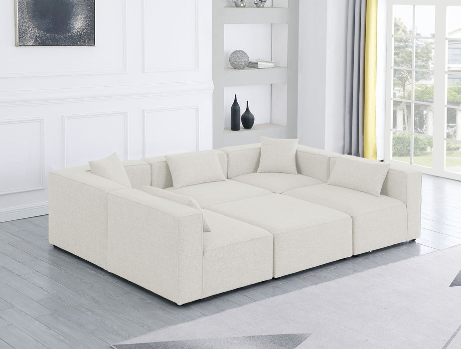 Cube - Linen 6 Piece Modular Sectional
