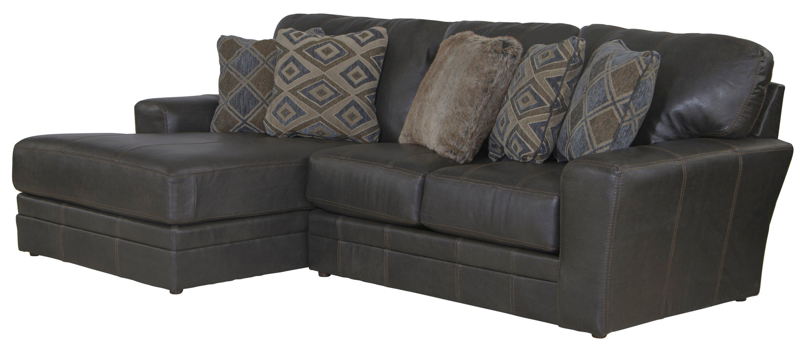 Denali - Italian Leather Match Sectional