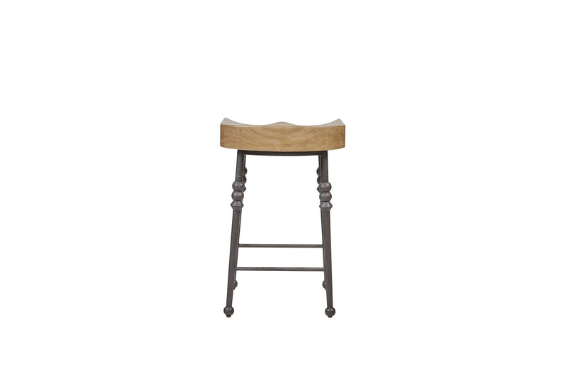 Tarrington - Counter Height Saddle Stool (Set of 2) - Cashew