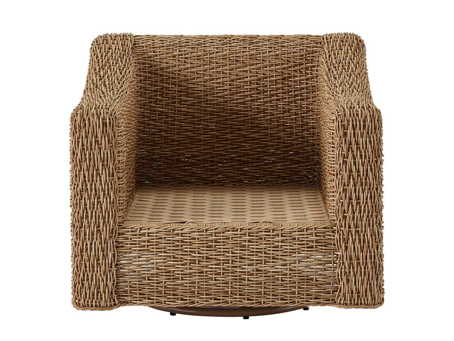 Coastal Living Outdoor - Laconia Swivel Chair - Special Order - Light Brown