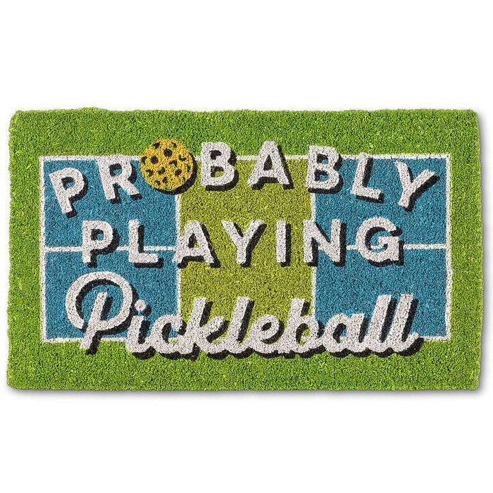 Playing Pickleball Doormat-18x30"L