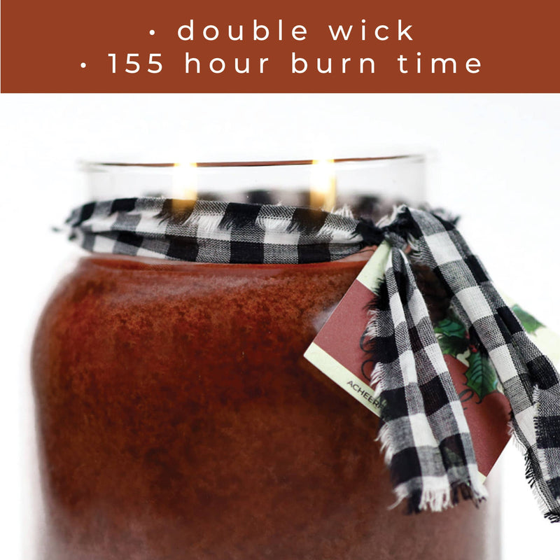 Cozy Cabin – 34oz Fall Winter Strong Scented Jar Candle