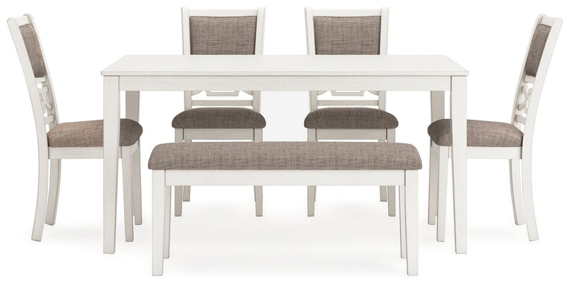 Erinberg - Dining Room Table Set (Set of 6) - Antique White