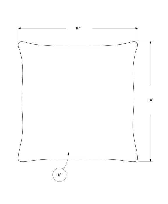 Decorative Throw Pillow, Square, Insert Included, Hypoallergenic Polyester, Modern