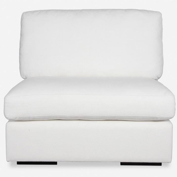 Refuge - Armless Arctic White Sofa