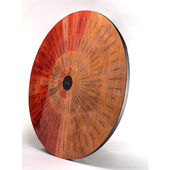 Wine Wheel Handcrafted Wood Matte