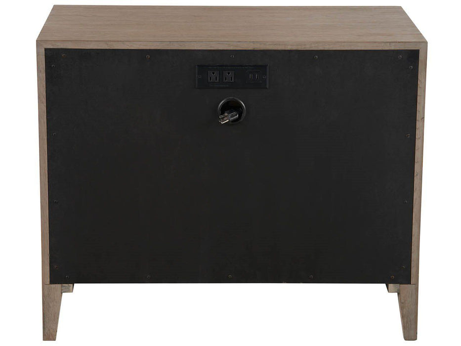 Modern - Cove Drawer Nightstand - Dark Brown
