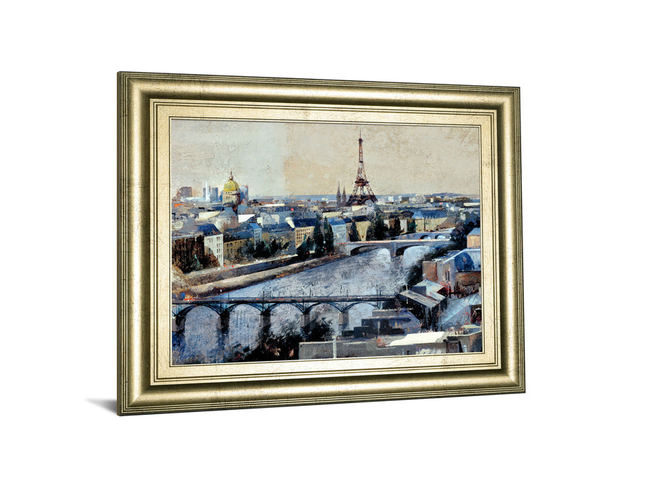 Paris By Marti Bofarull - Framed Print Wall Art - Gold