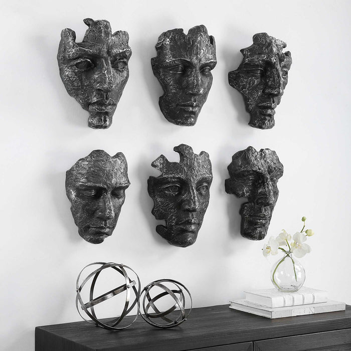 Self-Portrait - Metallic Wall Decor (Set of 6)