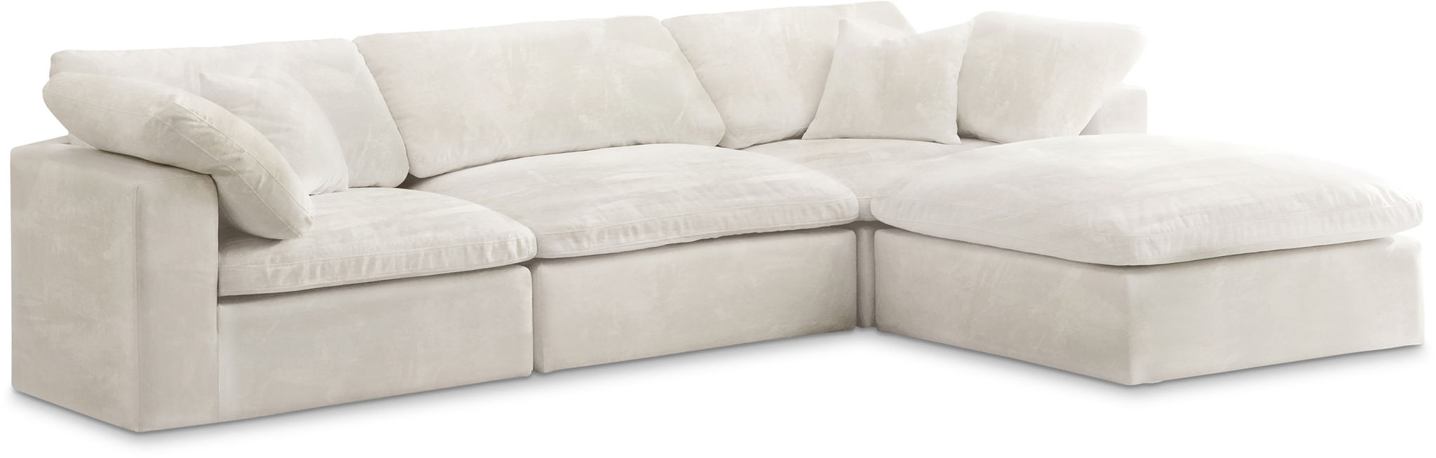 Cozy - 4 Piece Modular Sectional With Chaise