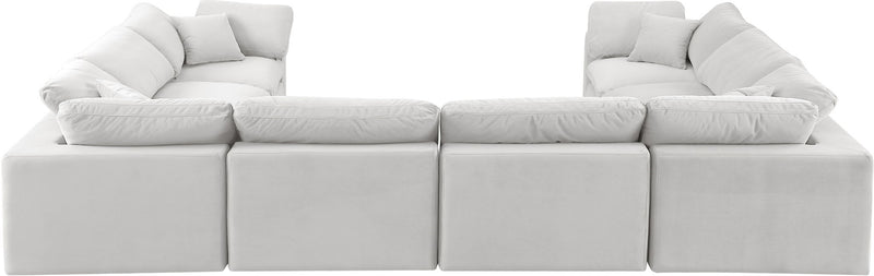 Comfy - 8 Piece Velvet Modular Sectional