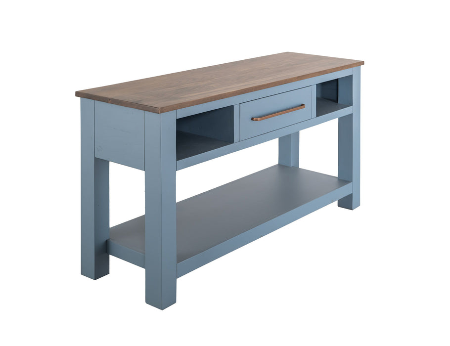 Alban - Sofa Table - Blue / Brown