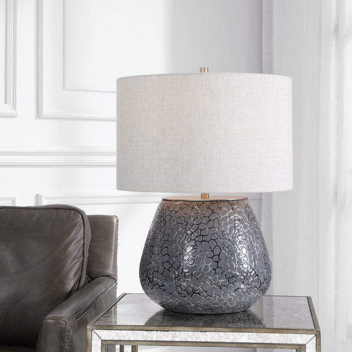 Pebbles - Table Lamp - Metallic Gray